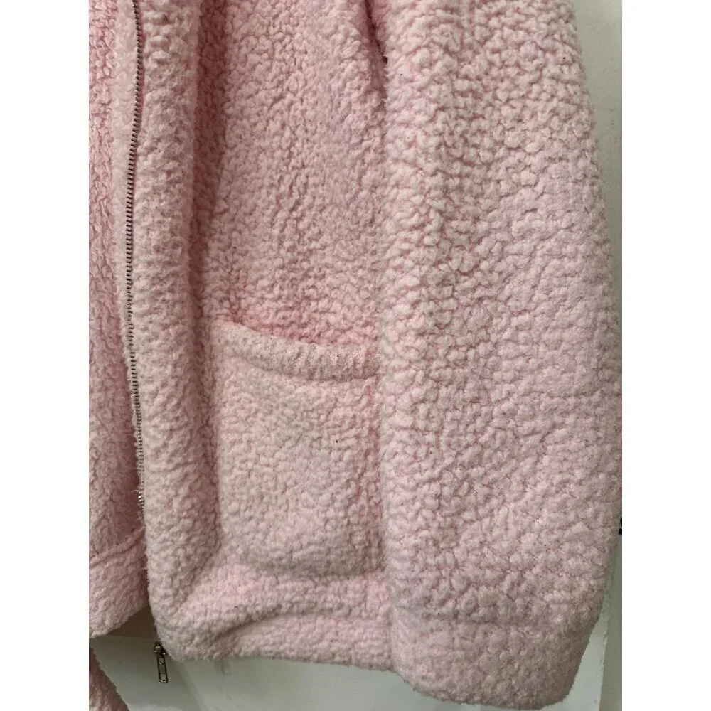 Ecowish women’s size large pink Sherpa jacket - Picture 3 of 11